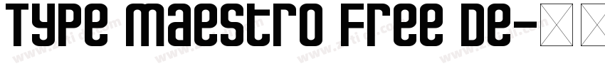 Type Maestro Free De字体转换